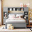 Lit en bois avec armoire et tablette tout-en-un-615419244
