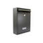 Trent Wall Mounted Galvanised Steel Lockable Weatherproof Post Box - 26x34x9cm-64111987