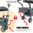Push & Pull Utility Folding Wagon With Removable Canopy