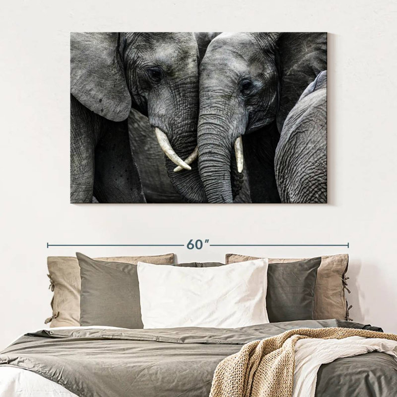 Brampt Sweet Elephants, 34" H x 51" W