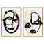 Oliver Gal Abstract Portrait Set - Paint Framed Canvas Art-265295449-265295524