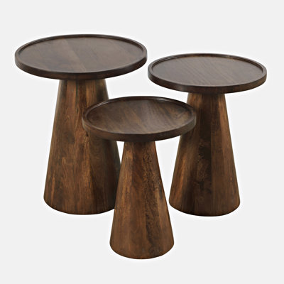 Jean Solid Wood Tray Top Nesting Tables