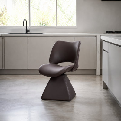 Chaise pivotante rembourrée à haut dossier, siège rembourré confortable et polyvalent Structure robuste et durable Entretien facile Idéal pour la salle à manger, l'îlot de cuisine, le bureau à domicile, le vestiaire de la chambre à coucher