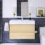 36 po W Meuble-lavabo mural simple avec lavabo blanc-106951686