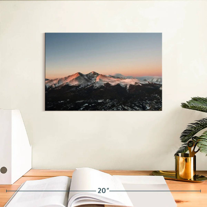 Alvord Longs Peak Mountain Sunrise, H 8 po x l 12 po