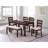 Sleek Straight Legs Dining Table - Antique Cherry Solid Wood Rectangle With Top Modern Rectangular And Long-lasting Surface