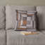 Ensemble de 4 housses de coussin en lin brodées de style scandinave 20 x 20 - Cadeau de décoration de Noël moderne