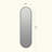 Capsule-Shaped Dimmable LED Full Length Wall Mirror with Frame
