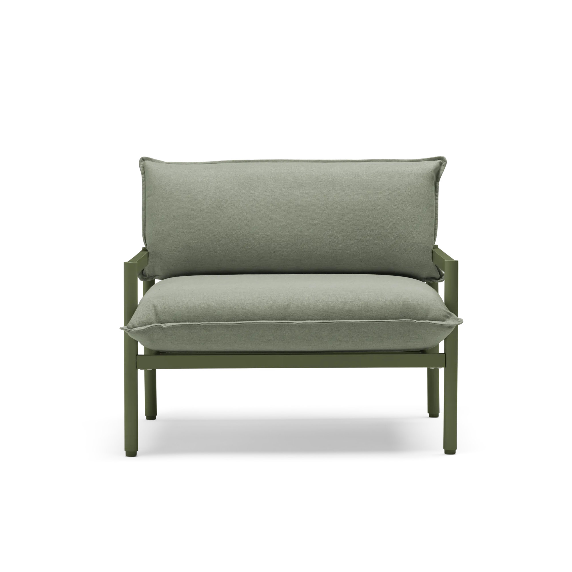 Terra Outdoor Lounge Chair, Olive