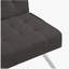 Structure en bois, pieds en acier inoxydable, futon, canapé-lit espresso-9826601