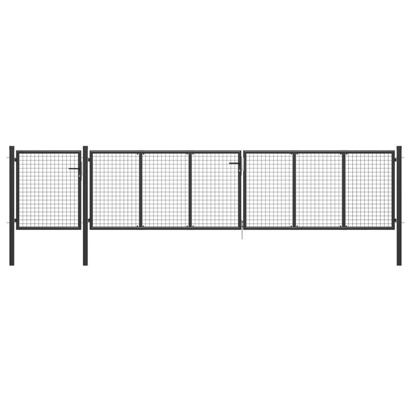 Achava 150cm H x 500cm W Anthracite Metal Gate