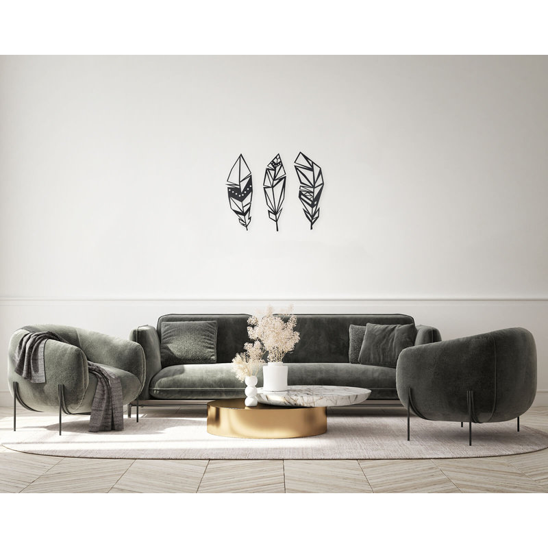 Wall sculpture as gentle as a feather