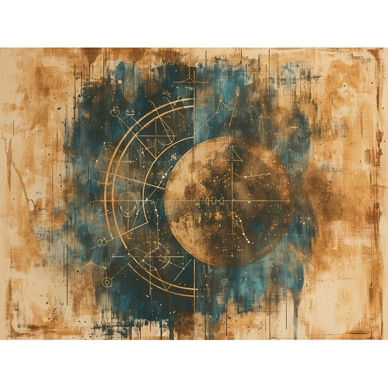 Coussin Trendy, Brun clair / Bleu / Gris, H 26 po x l 26 po