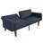 68" Mid-Century Modern Tufted Upholstered Futon Adjustable Backrest Sofa Bed-1539717735