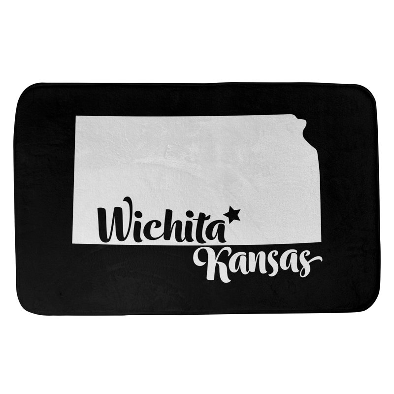 Tapis pour salle de bain allentown pennsylvanie, l 17 po x L 21 po, Orange, Wichita, Kansas