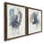 Papier, cadre noyer