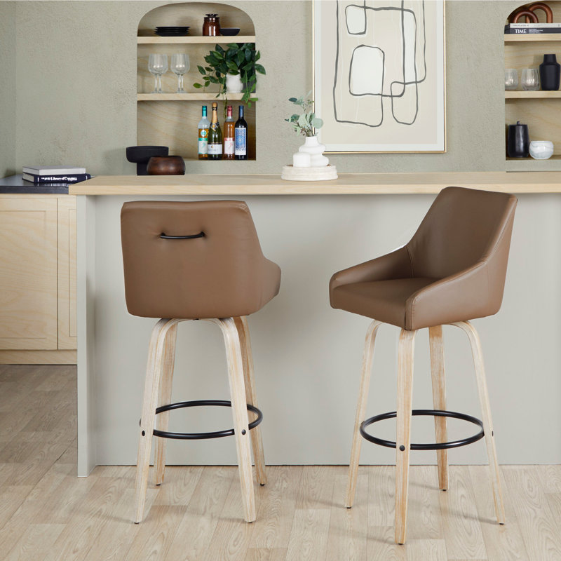 Tabouret de bar à hauteur fixe, Gris