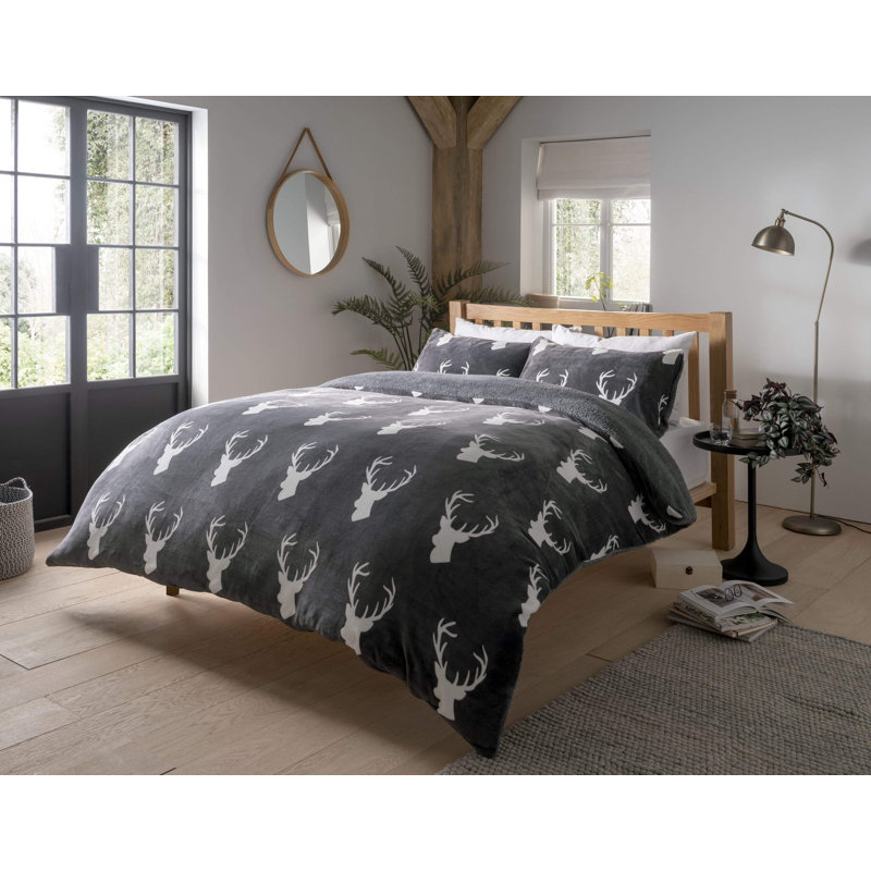 Polyester No Pattern Duvet Cover Set with Pillowcases, Double Duvet Cover Set + 2 Pillowcases