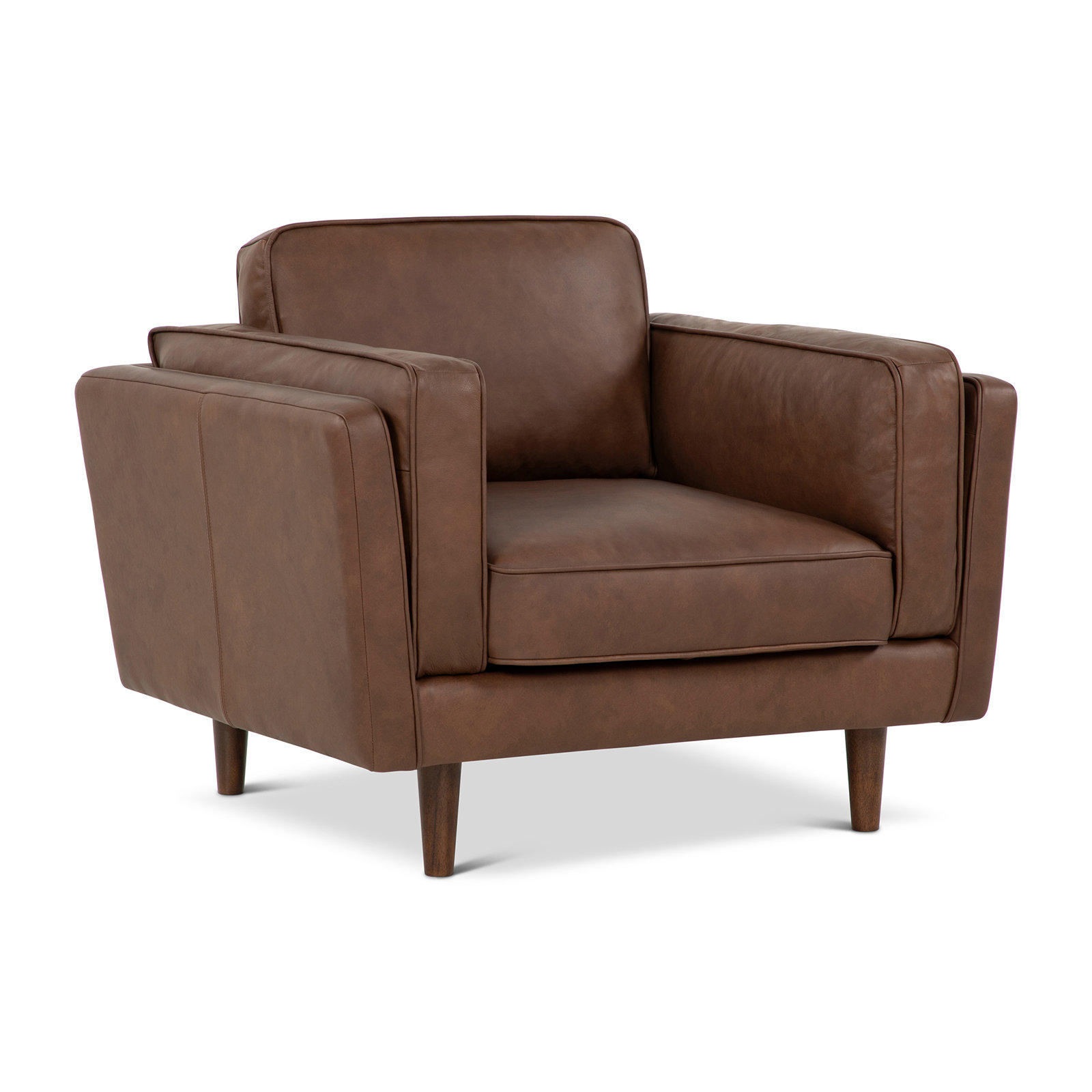 Noria Accent Chair - Dark Brown, Brown
