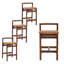 Tabourets de bar à hauteur de comptoir de 25,8 po Avia avec structure en bois massif et dossier en corde de papier tissé à la main (ensemble de 4)-131206276-131206279