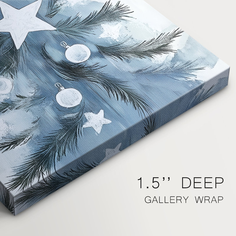 Christmas Holiday Art - Gallery Wrapped Canvas CXLV, 18" H x 12" W
