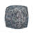 Square Pouf Ottoman - Blue