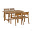 Ensemble de salle à manger d'extérieur en bois d'acacia 5 pièces U_STYLE-51580436