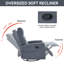 Fauteuil inclinable manuel avec chaise berçante et pivotante en tissu pour le salon-724749837