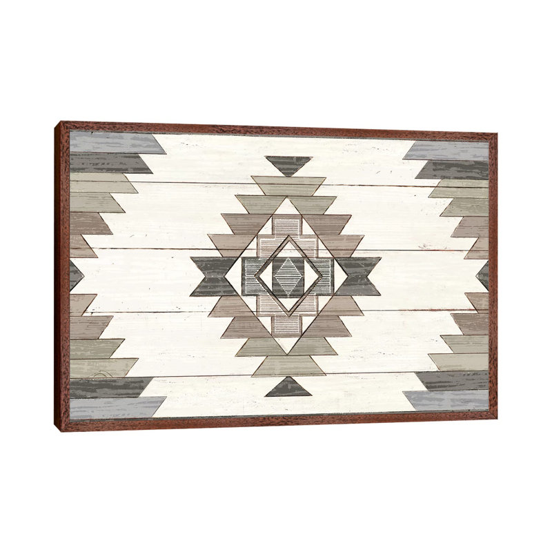 Cabin Life X Neutral 1 Piece Wall Art on Canvas, 66.04 cm H x 45.72 cm W, Classic Brown Wood Framed