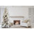 Flocked Long Needle Pine Pre-lit Christmas Tree-366257010