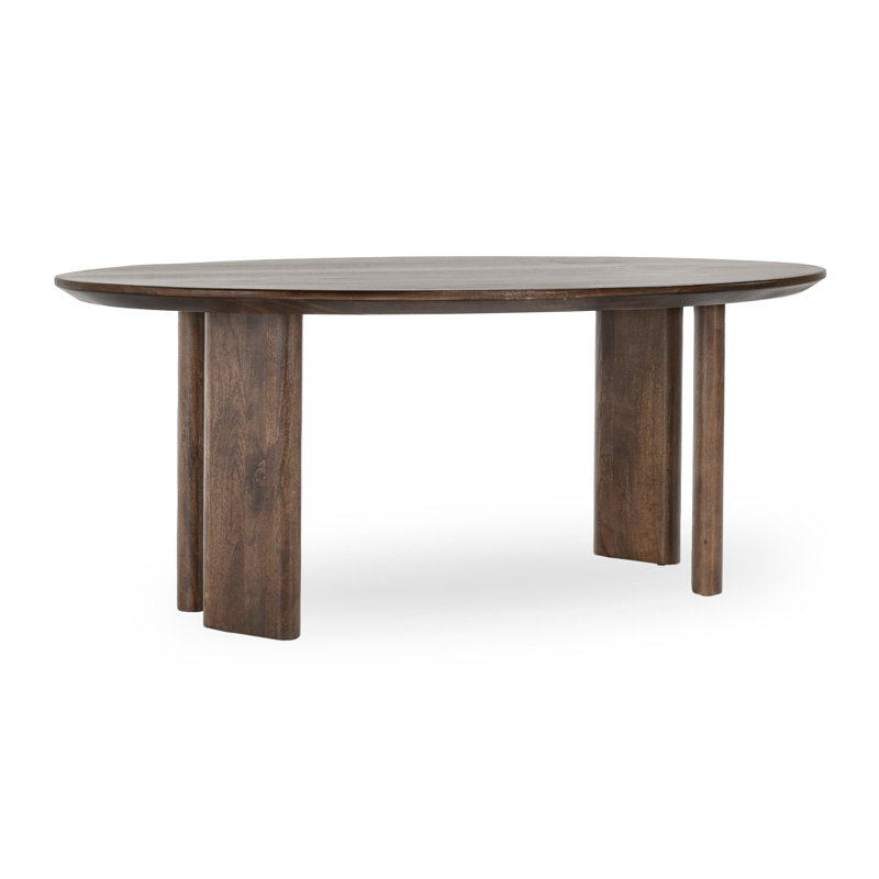 Oval Solid Wood Dining Table