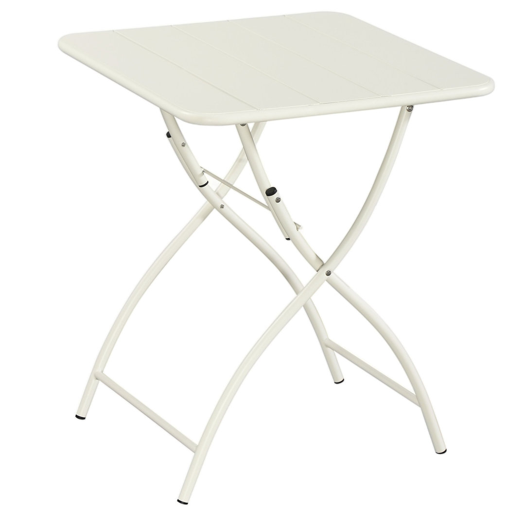 Dejanae Metal Folding Outdoor Bistro Table , 60cm cm W 60cm cm D
