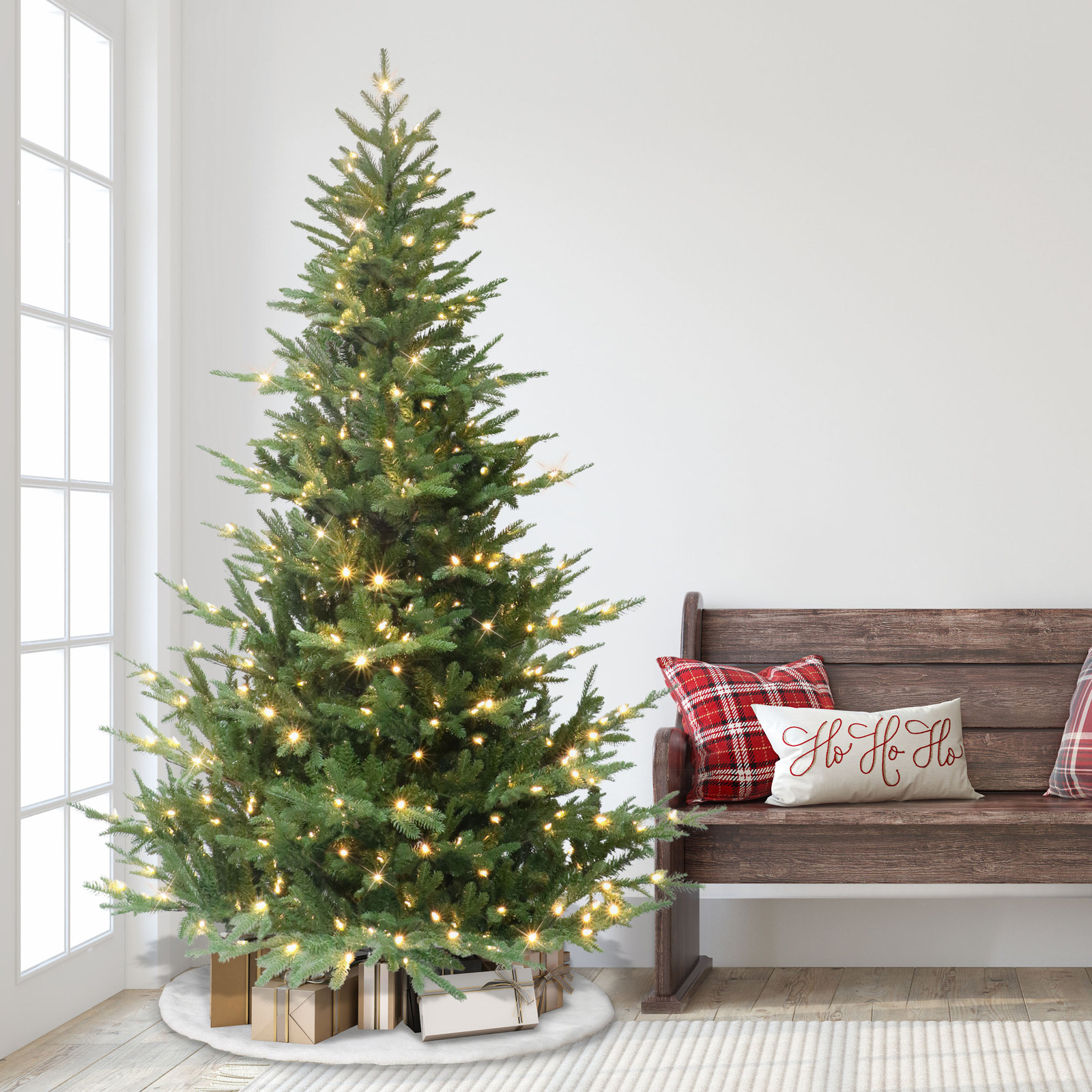 7.5' Pre-Lit Fir Christmas Tree