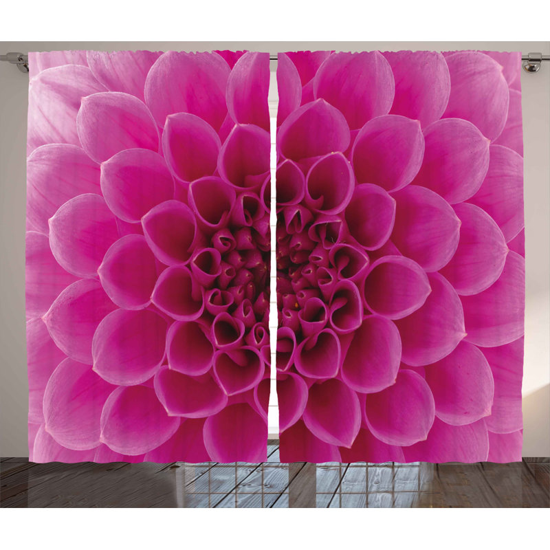 Ka Semi Sheer Curtain Pair, 54" W x 96" L