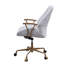 Chaise de bureau en cuir véritable-101954824