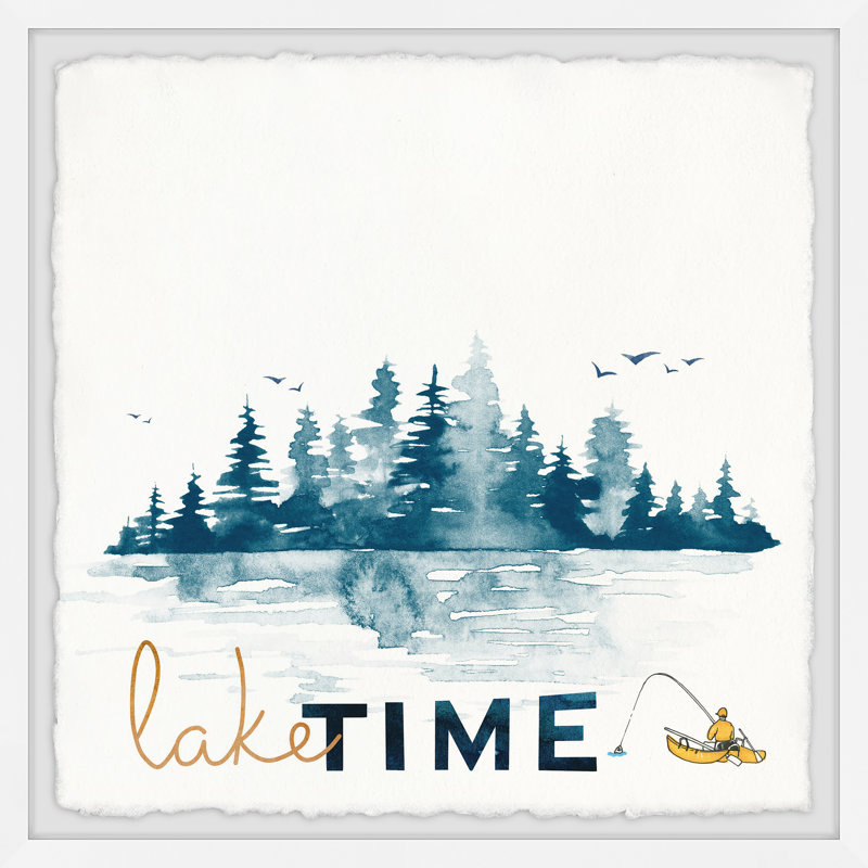 " Im On Lake Time ", 12" H x 12" W x 1" D