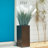 Dorina Acacia Metal Square Planter Boxes (Set of 2)-1095170868