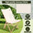Klak Fabric Patio Folding Chair Folding Chair Set