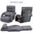 Reclining Floor Gaming Chair Foldable Chaise Lounge Game Chair For Adults With Armrest-728581319