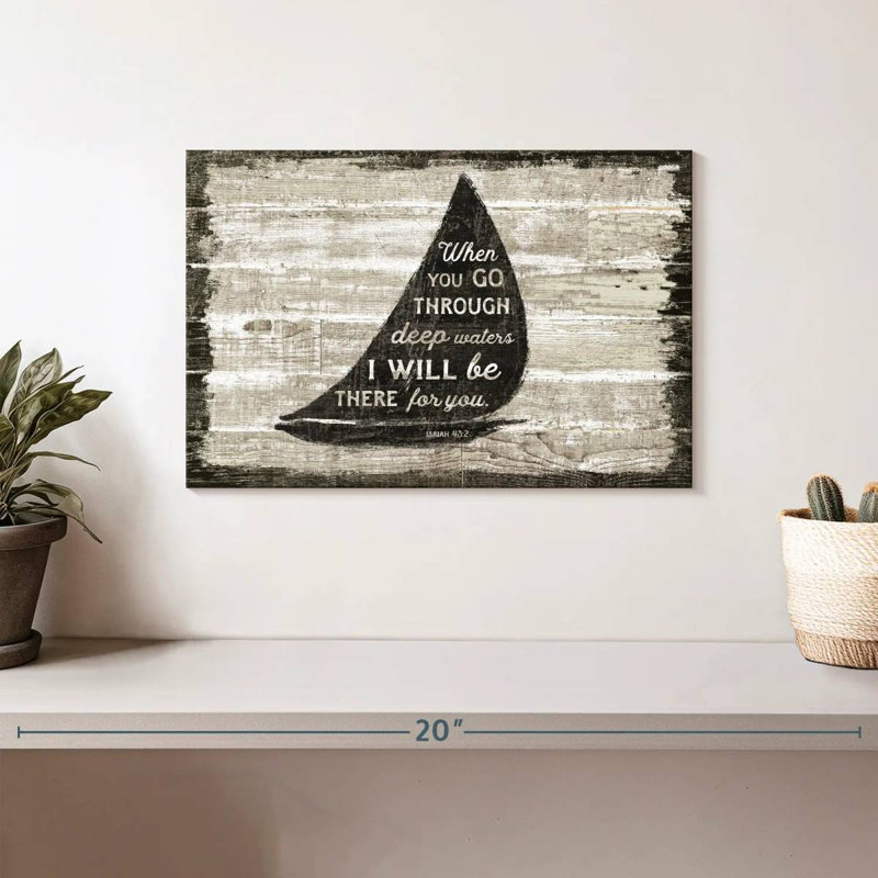 Écriture Driftwood Coast I, H 8 po x l 12 po