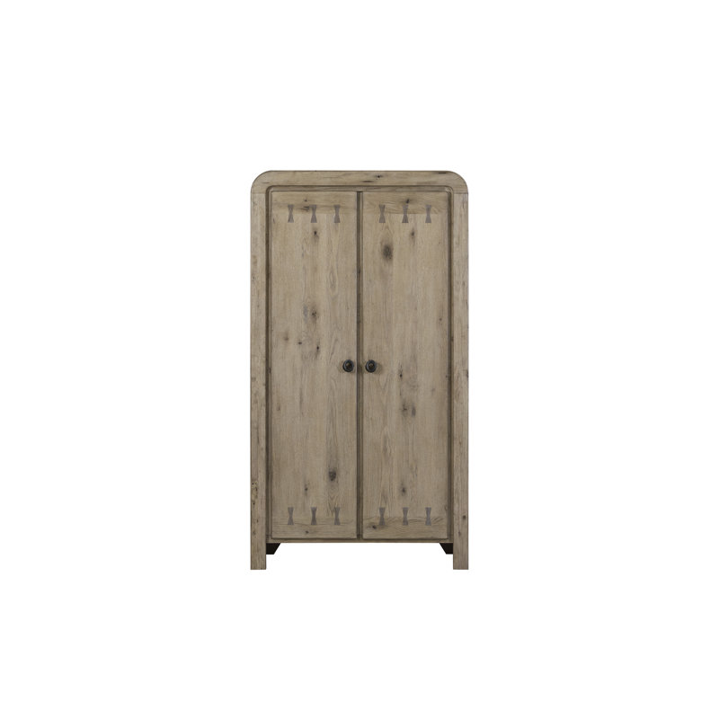 Armoire penderie avec tablettes et tiroirs Zina