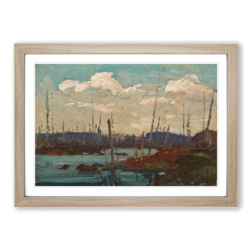Burned over Swamp by Tom Thomson - Picture Frame Painting, 48cm H x 65cm W x 2cm D, Oak Framed