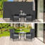 Auvent latéral escamotable Pirecart, auvent de terrasse, résistant aux rayons UV, imperméable et rétractable pour jardin, balcon, cour, terrasse et porche (gris foncé)-108809457-132430889