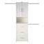 Système de rangement pour tour de garde-robe Akaylia l 65,7 po - l 95,7 po