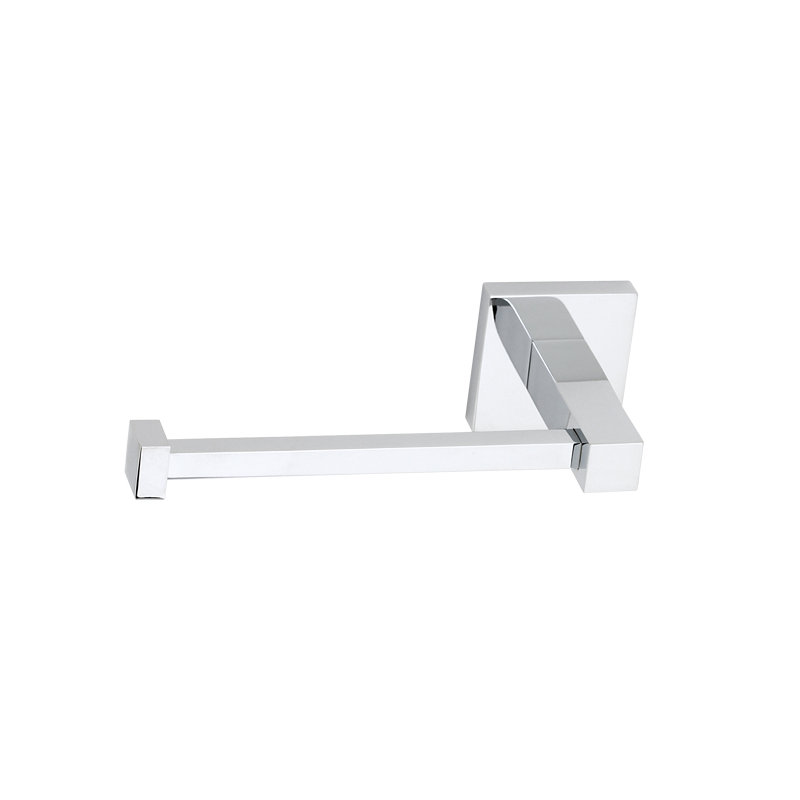 Contemporary II Single Post Wall Mounted Toilet Paper Holder, Polished Chrome