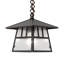 8" Square Stillwater Double Bar Mission Pendant