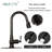 Copper Pull Down Kitchen Faucet with Single Handle Deck Plate Included-70907465