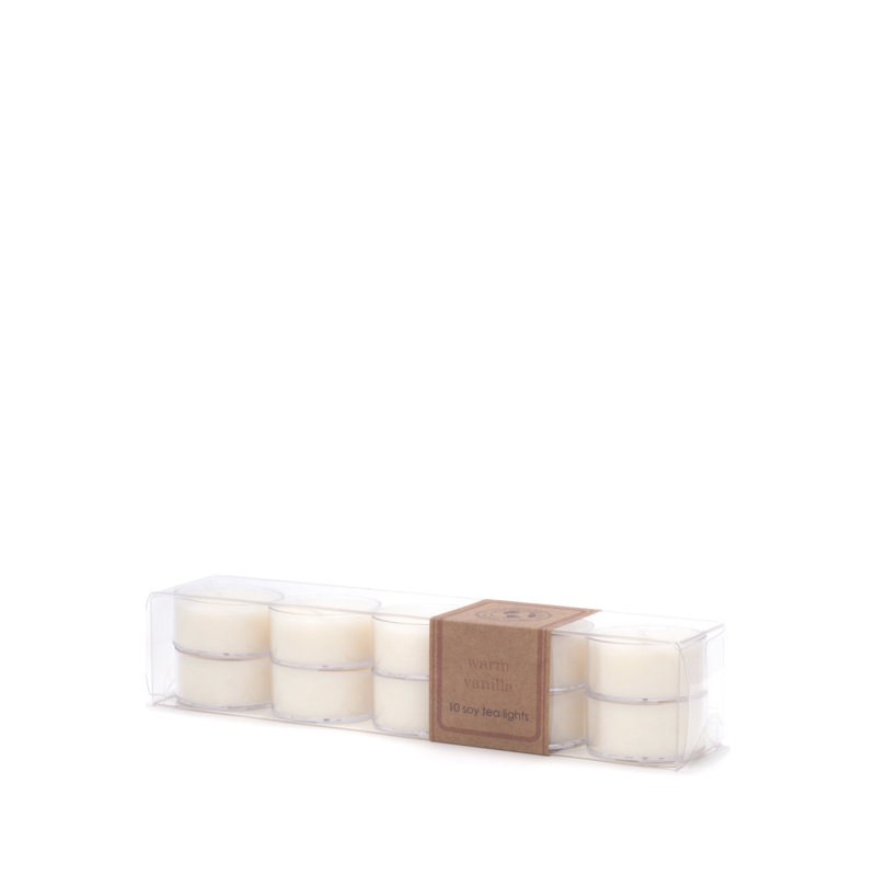 Bougie chauffe-plat parfumée à la vanille chaude avec support en plastique