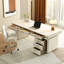 Bureau rectangulaire moderne en pierre frittée de style moderne minimaliste-108296046