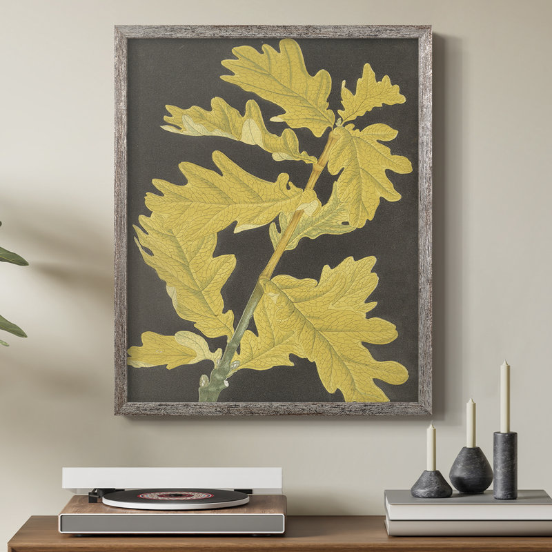 Impression florale vintage avec encadrement CCXLVI - bois massif, H 30 po x l 24 po